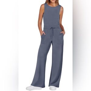 ANRABESS Jumpsuits 2024 Casual Dressy Romper Wide Leg Long Pant Outfit Fashion3